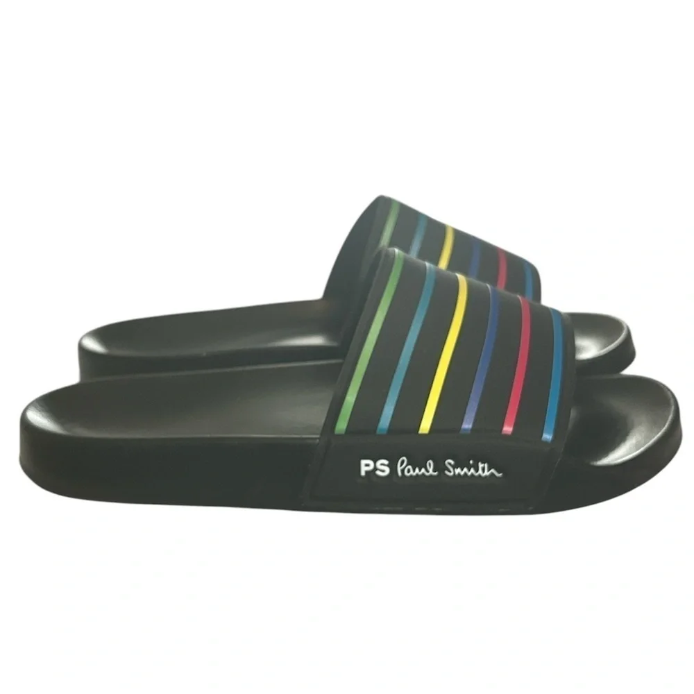 PAUL SMITH Men’s Nyro Striped Pool Slide Sandal